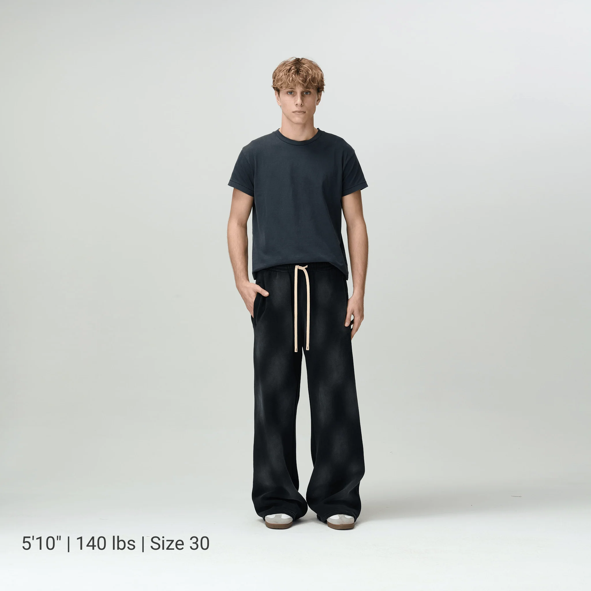 Black Acid Washed Sweats - Image 4