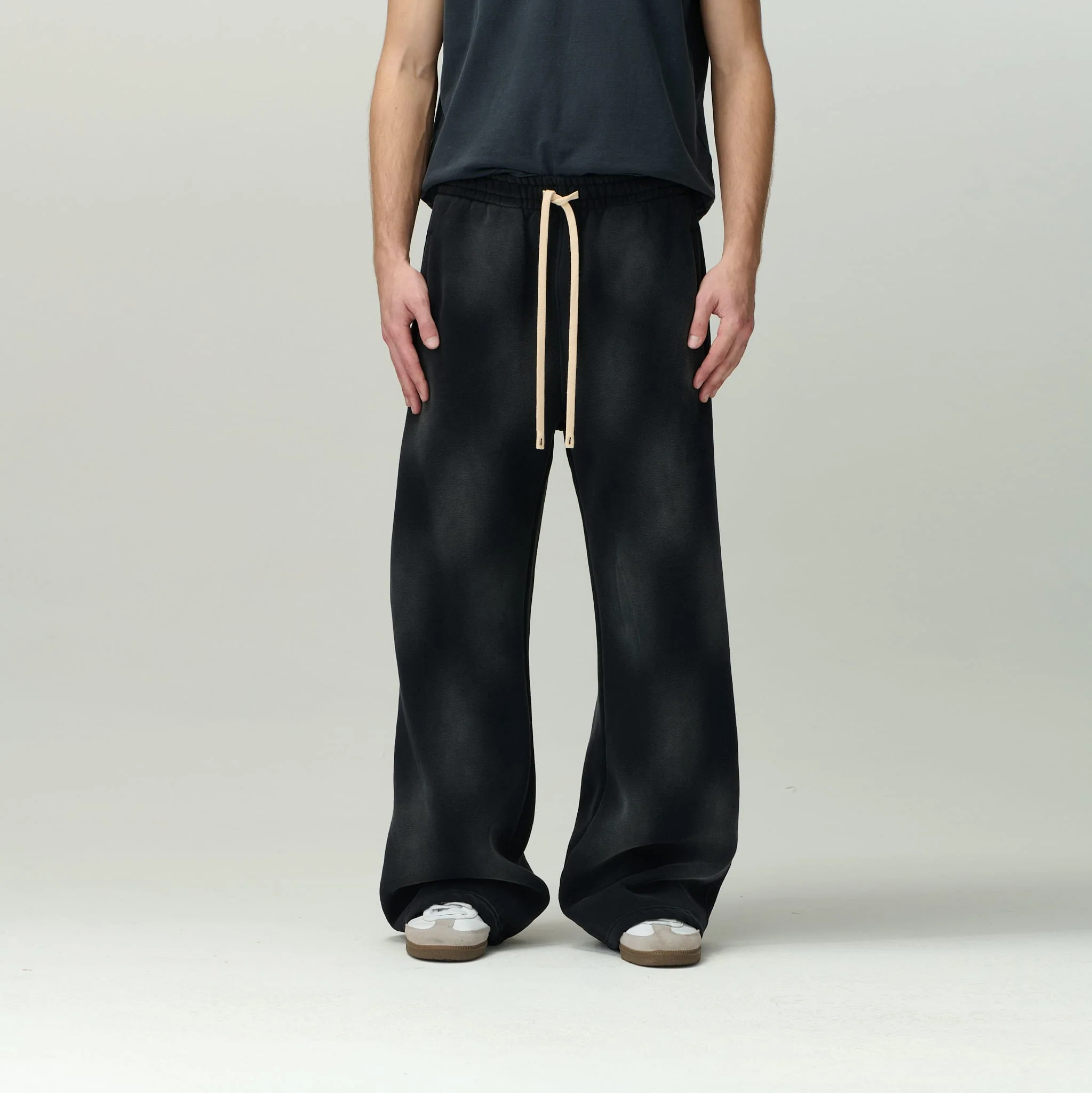 Black Acid Washed Sweats - Image 5