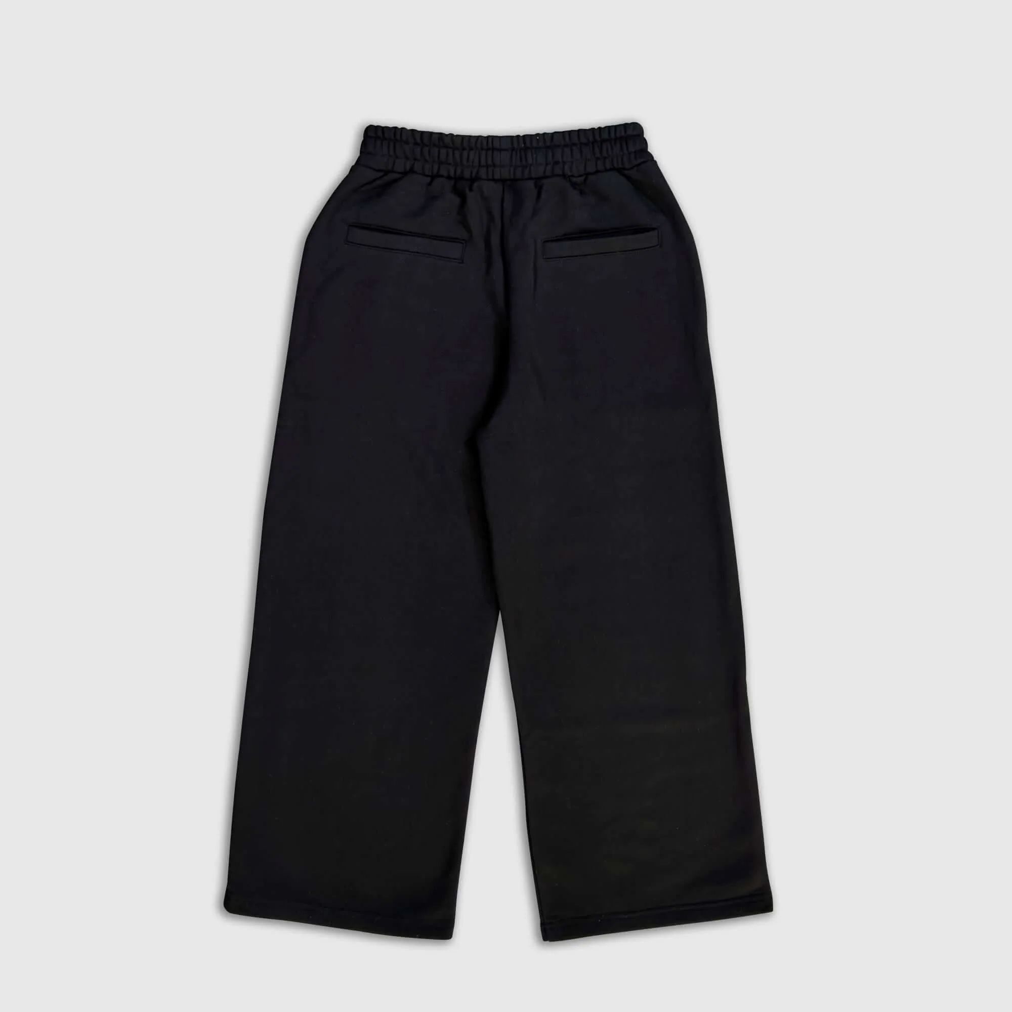 Jet Black Baggy Sweatpants - Image 4