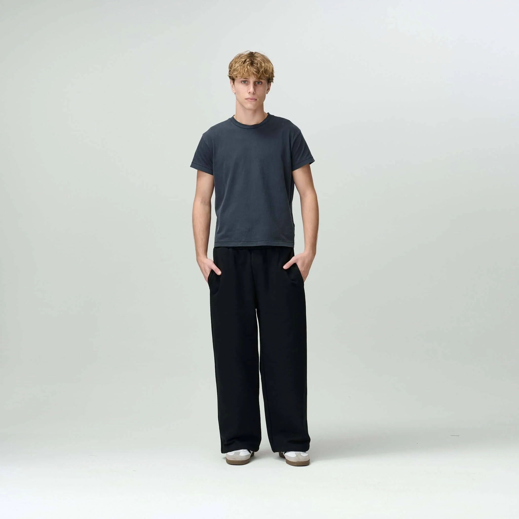 Jet Black Baggy Sweatpants - Image 6